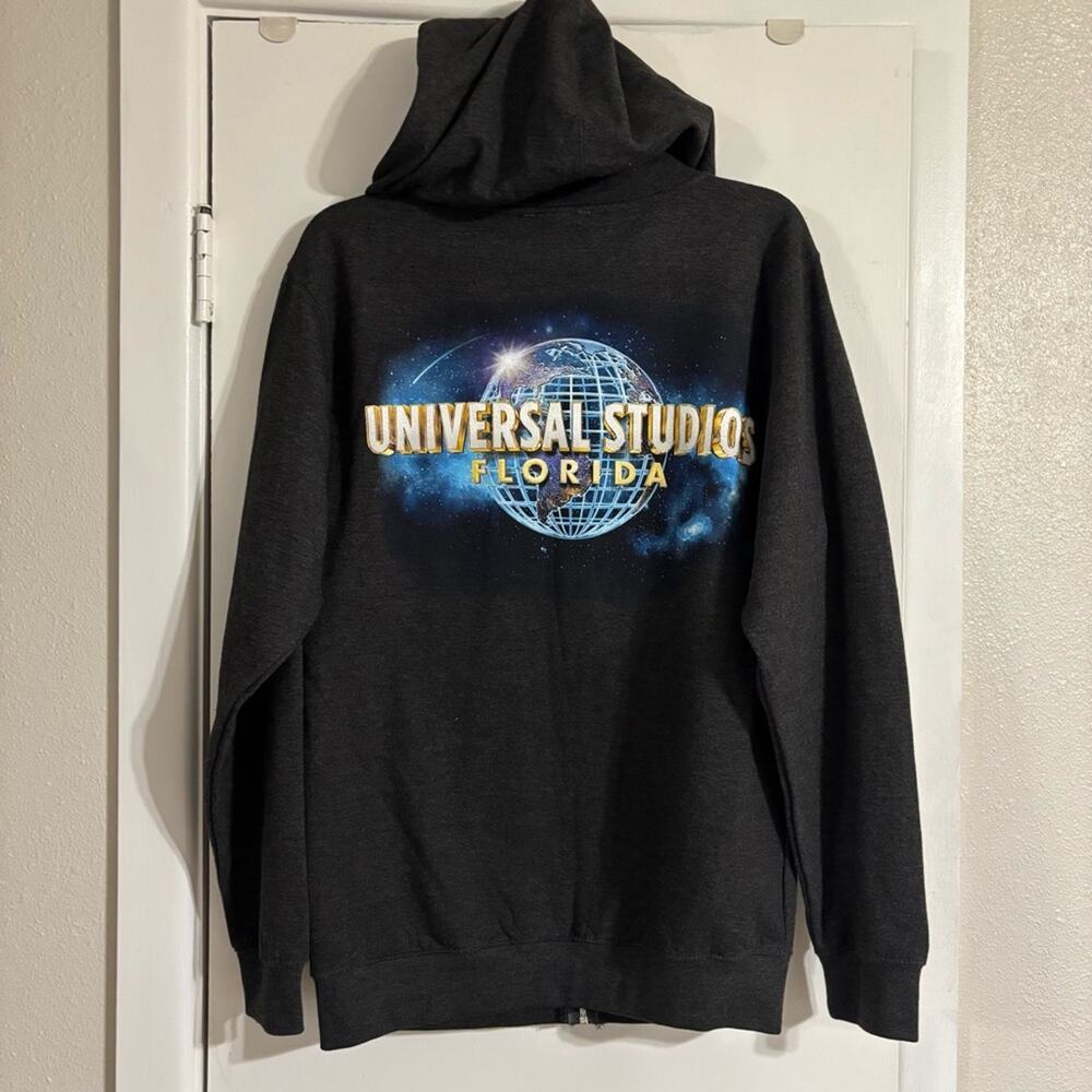 Universal Studios Charcoal Zip-Up Hoodie